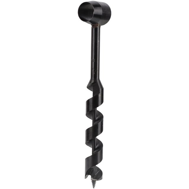 Taladro de barrena manual negro Taladro de supervivencia portátil ligero de alta dureza para carpintería salvaje 25-230 mm/0,98-9,06 pulgadas