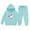 Sky Blue, variant on Byoo Toddler Girls Outfits Sets Horse Print Hooded Sweatshirt Drawstring Joggers Sweatsuit Sets Active Tracksuit Sets