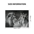 thumbnail image 2 of WYYP Lion Lioness Crowns Wooden Jigsaw Puzzle - Premium Eco-friendly Wood - Gift for Family Friends 500 PCS, 2 of 6