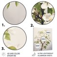 thumbnail image 3 of Designart "Apple Blossom Monochromatic gracefulness XXV" Apple Blossom Metal Wall Art, 3 of 5