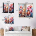 thumbnail image 4 of Designart "Multicolored Acrylic Red Orchids in Representation II" Orchids Framed Wall Art Set Of 2 - Red Floral Framed Canvas Set For Living Room Decor, 4 of 6