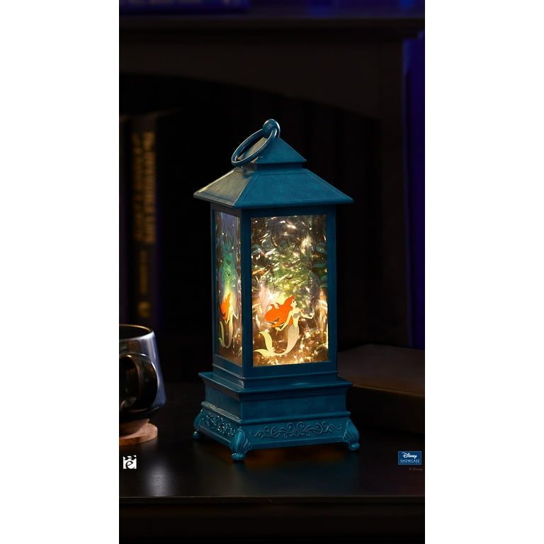Disney Showcase Little Mermaid Glitter Lantern, Multicolor, 11in H