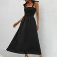 thumbnail image 1 of Gspmoly Robes d'Été pour Femmes, Robe Longue Sans Manches à Dos Ouvert avec Cordon Imprimé, Robes Formelles pour Femmes, 1 of 9