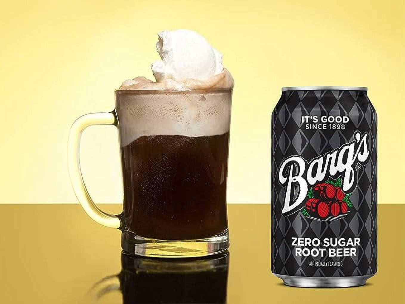 Barq's Zero Sugar Root Beer 12 Ounce Cans Bundle Pack by Louisiana Pantry (48)