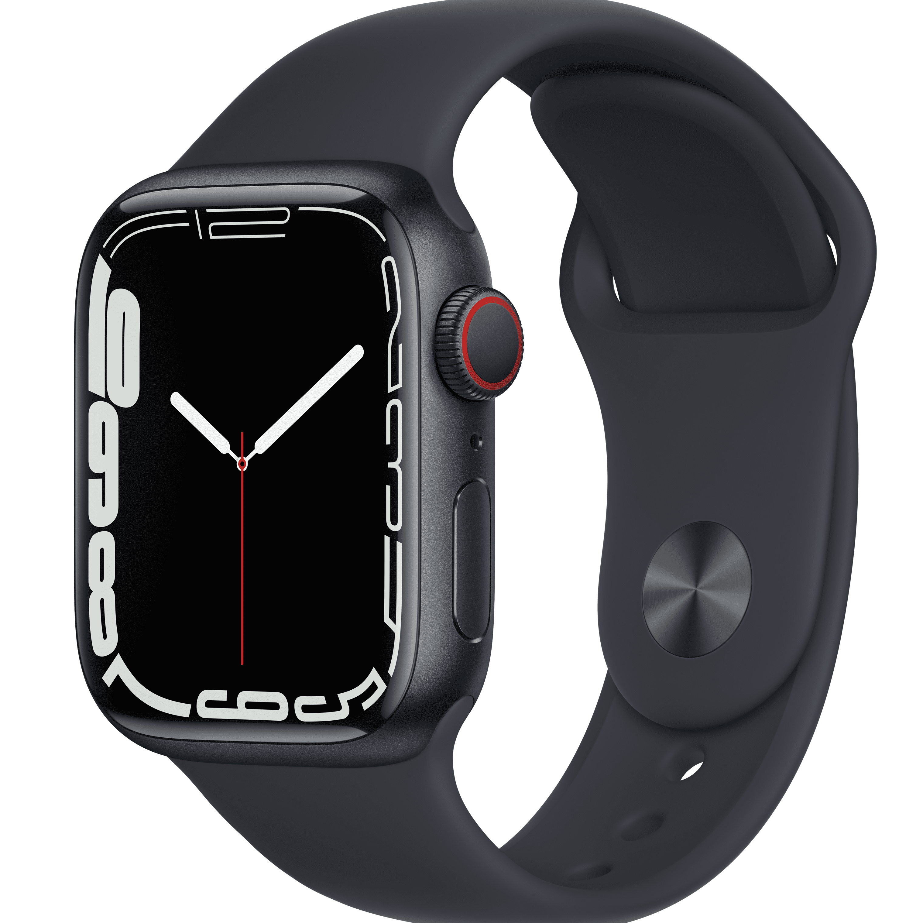 Apple Watch Series 7 GPS + Cellular, 41mm Midnight Aluminum Case