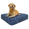 Bessie and Barnie Water Resistant Royal Leaf Indoor/Outdoor Durable Rectangle Pet/Dog Bed with Removable Cover