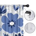 thumbnail image 4 of Blackout Kids Curtains,Blue Pioneer Flower Childrens Insulated Curtains Set Of 2,Bedroom Essentials,Toddler Room Decor 52x63in(132x160cm), 4 of 4