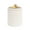 White, variant on B FSOBEIIALEO 14.6inch Collapsible Storage Ottoman Round with Tray Teddy Fabric Living Room Bedroom Ottoman with Storage(White)