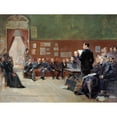 thumbnail image 2 of Henri-Patrice Dillon 14x12 Black Ornate Wood Framed Double Matted Museum Art Print Titled: Rehearsal of the Serenade of Jean Jullien, at the Theatre Libre (1889), 2 of 5
