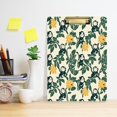 thumbnail image 5 of Acrylic Writing Board Gold12.5*9 Inch Clipboards Transparent Acrylic Material Suitable For Office Classroom Teachers Fashion Bloggers Stationery Enthusiasts Cartoon Monkey and Green Leaves, 5 of 9