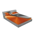 thumbnail image 2 of Ambesonne Orange Grey Fitted Sheet & Pillow Sham Set, Machinery Modern 3D, King, Orange Grey, 2 of 2