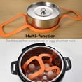 thumbnail image 4 of Yuarrent Rejilla de vapor para huevos, 2 uds., olla a presión multifunción antiescaldado, utensilios para hornear de silicona resistentes a la eslinga, Cocina y Comedor Naranja Yuarrent  HA066791-03, 4 of 6