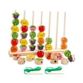 thumbnail image 1 of Juego de Secuencia de Cuentas de Madera para Combinar Formas, Actividades de Aprendizaje para Niños en Edad Preescolar, Bloques para Clasificar Y, 1 of 9