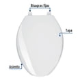 thumbnail image 3 of Asiento elongado para WC, 45 cm, blanco, 3 of 3