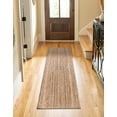 thumbnail image 7 of Unique Loom Braided Jute Collection Area Rug - Dhaka (2' 7" x 10' Runner Natural), 7 of 7
