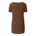 thumbnail image 5 of ChaoHeng Plus Size Women Tops and T-Shirts Summer T-Shirt Dresses Women's Long Shirt Short Sleeve T-Shirt Oversize Tops Large Sizes Summer Casual Loose Blouse Casual Basic Tee Tunic Tops, 5 of 5