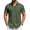Army Green, variant on COOFANDY Mens Short Sleeve Button Down Shirts Wrinkle Free Dress Shirts Wedding Vacation Shirts