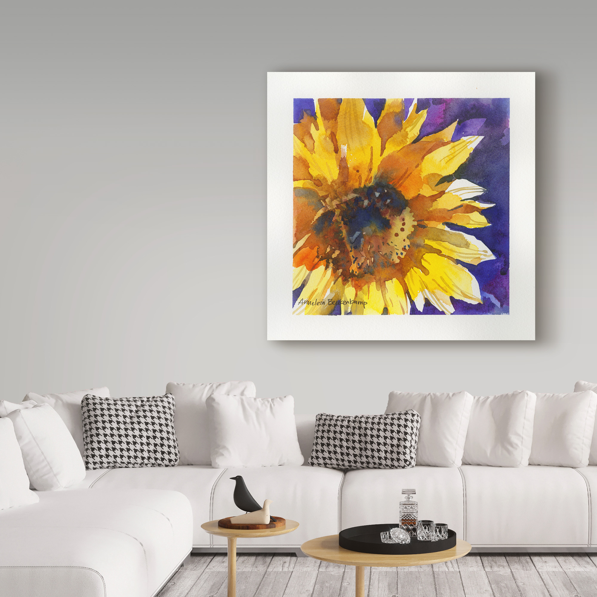 Trademark Fine Art 'Solstice Sunflowers' Canvas Art by Annelein Beukenkamp