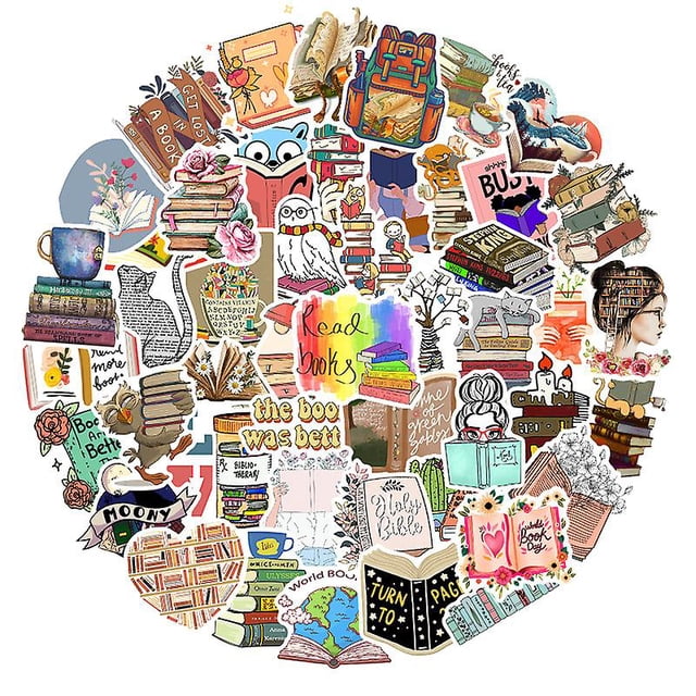 CHAO 50 pegatinas de estilo para libros pegatinas para botellas de agua vaso equipaje monopatín parachoques taza álbum de recortes Regalo para niños adolescentes y adultos
