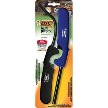BIC Multi-Purpose Lighters, Classic Wand   Flex Wand - Pack of 2 Lighters (Colors May Vary)