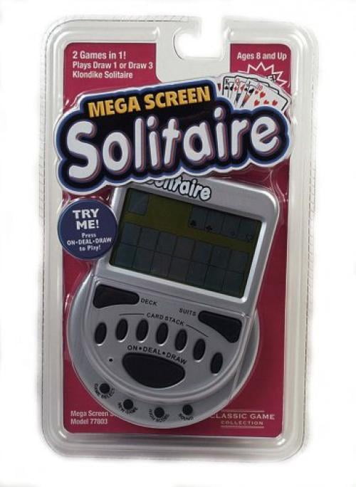 2 in 1 TA8333 SOLITAIRE CAL CALCULATOR ELECTRONIC HANDHELD DEVICE CARD GAME NEW 