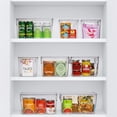 thumbnail image 6 of Sorbus Clear Plastic Storage Bins (4-Pack) - Medium Organizers for Kitchen, Pantry, Cabinet, Fridge, and Refrigerator, 6 of 8