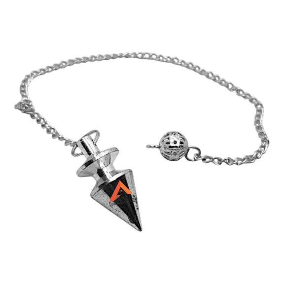 Healing Metal Pendulum for Divination Conical Con Silver Metaphysical Reiki Pendulum