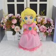 thumbnail image 5 of Princess Peach Super Mario Peluche avec Chaussures Rouges Jupe Rose Cheveux Jaunes et Couronne Collection de Poupées Décoration Ornements Cadeau, 5 of 5