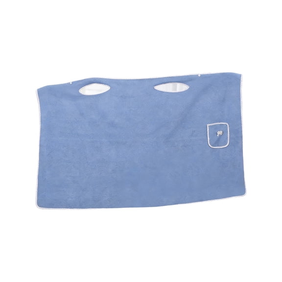 Jubipavy 35.43" x 51.18" Wearable Microfiber Bath Wrap Towel, Soft Absorbent Bath Skirt for Women, Hands-Free Bath Towel with Pocket