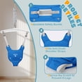 thumbnail image 6 of Baby Jumper with Stand, Baby Jumpers and Bouncers for Boys Girls, Easy to Assemble Exerciser, Blue, 6 of 6