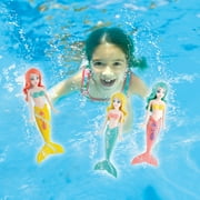 Banzai 4 Piece Water/Pool Toy Dive Set - Mermaids Dolls (Colors Vary)