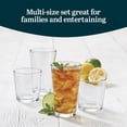 thumbnail image 4 of Libbey Flare Rocks, Glass Tumbler Set, Stylish Lead-Free Drinking Glasses Set of 16, Dishwasher-Safe Glass Cups Set for Daily Use and Parties, 4 of 6