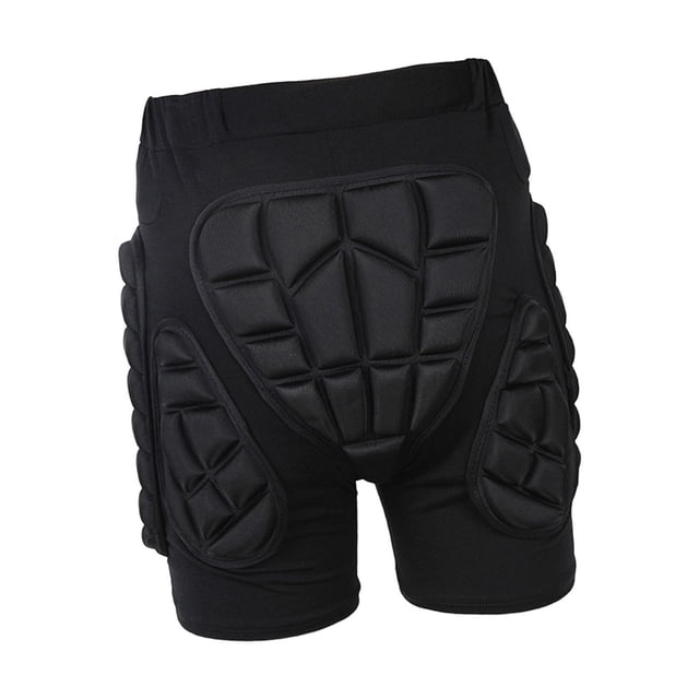 Eigraketly Patinaje Esquí Almohadilla de cadera Protección Pantalones de cadera Rodillo transpirable para esquiar M Ciclismo Negro 2XL