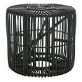 thumbnail image 5 of Safavieh Jabez Contemporary Rattan Rround End Table, Black, 5 of 7