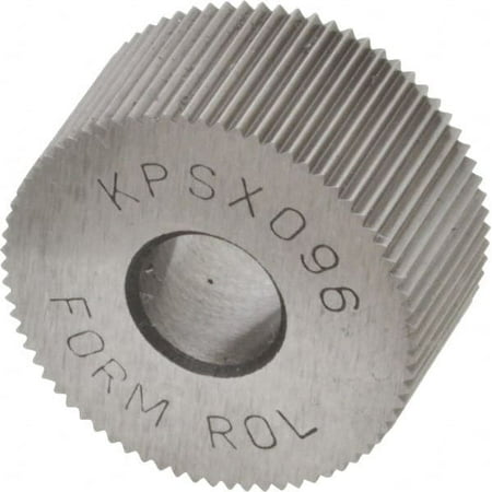 

Made in USA 3/4 Diam 80° Tooth Angle Standard (Shape) Form Type Cobalt Straight Knurl Wheel 3/8 Face Width 1/4 Hole 96 Diametral Pitch Bright Finish Series KP