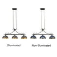 thumbnail image 3 of CHLOE Lighting SUNNIVA Dragonfly Tiffany-Style 3 Light Island Pendant 25" Wide, 3 of 5