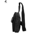 thumbnail image 4 of PULLIMORE Men's Canvas Shoulder Bags Chest Pack Casual Crossbody Sling Backpack USB Charging Port for Business Hiking Cycling Travel (Black), 4 of 9