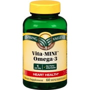 Spring Valley Vita-MINI Omega-3 Softgels, 3600 Mg, 60 Ct