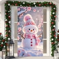 thumbnail image 5 of ToyKingdee Merry Christmas Door Cover Holiday Front Porch Door Banners Decoration Christmas Tree Ornaments for Sign Background Holiday Party Indoor Outdoor Decor, 5 of 7