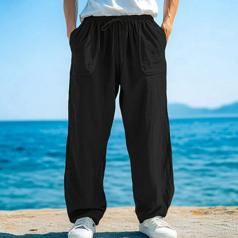 Dresfit Baggy Joggers Men Cotton Wide Leg Sweatpants Tapered Color