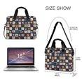 thumbnail image 3 of FORMRS 16" Laptop Bag Carrying Sleeve Case with Handle Travel Shoulder Briefcase, Blue Circle Mosaic, 3 of 8