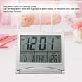 thumbnail image 4 of Herwey Temperature Alarm Clock, Folding Alarm Clock,1Pc Portable Folding Travel Digital LED Alarm Clock Temperature Calendar Snooze, 4 of 8