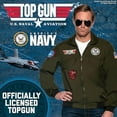 thumbnail image 2 of Underwraps UR30543 Navy Top Gun Pilot Jacket Adult Costume-Men's XX-Large, 2 of 11