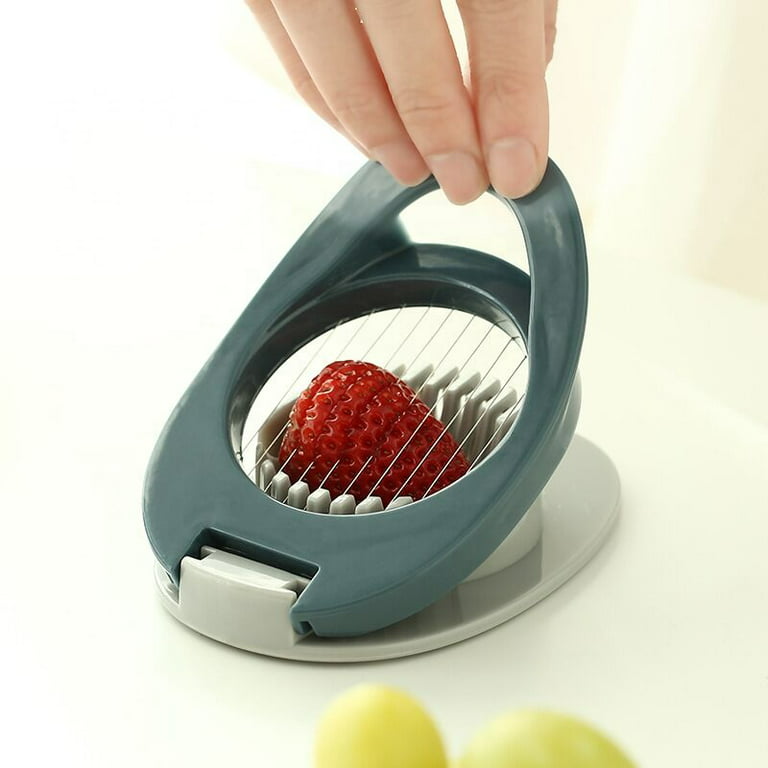 Egg Slicer, Chopper with Stainless Steel Cutting Wires for Sandwiches,  Salads and Appetizer(Yellow）