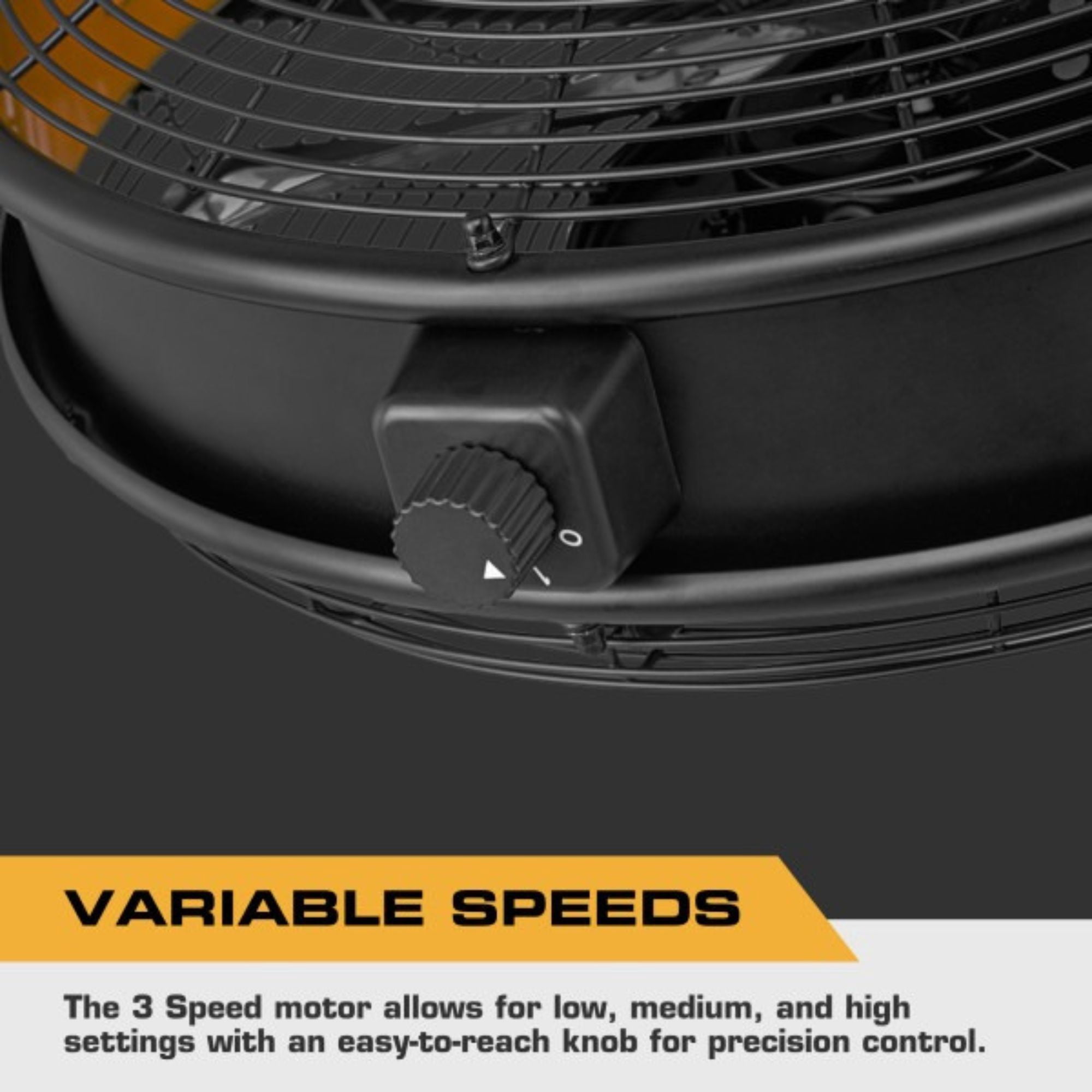 MULE 18" Industrial Wall Mount Fan, Wet-Rated, 3-Speed Garage Cooling with Remote Control