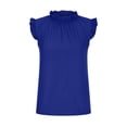 thumbnail image 5 of Cameland Woamn Summer Solid Color Minimalist Leisure Sleeveless Blouse, 5 of 5