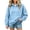 A-Blue, variant on SYwaren Oversized Sweatshirt for Women Hoodie Pullover Long Sleeve Casual with Pockets Solid Color Tops