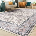 thumbnail image 2 of Wellber Vintage Area Rug for Bedroom,Soft Rugs for Living Room Nursery Carpet Home Decor,6'x9',Gray Purple, 2 of 5