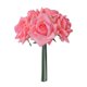 thumbnail image 1 of Ramo de rosas rizadas de 5 cabezas - Flores artificiales, realistas, plástico duradero - para boda Decoración del hogar, 1 of 6