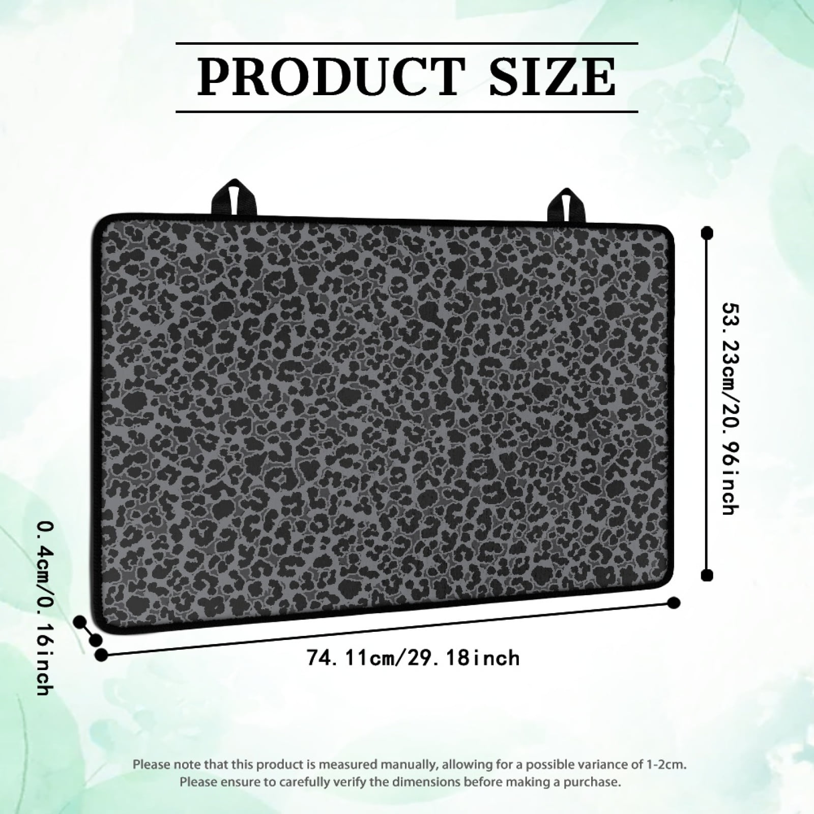 Xoenoiee Black Leopard Print Stove Cover for Electric Stove, Foldable Stove Top Cover for Glass Top, Heat Rubber Mat Cooktop Cover Top Protector, 29.18" x 20.96"